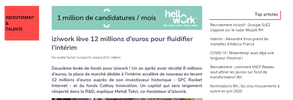 Exclusive RH parle d’iziwork | iziwork lève 12 millions d’euros pour fluidifier l’intérim