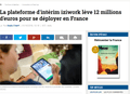 La Tribune parle d’iziwork | La plateforme d’intérim iziwork lève 12 millions d’euros pour se déployer en France