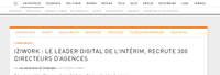 iziwork Partners : l’interview dans Challenges