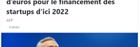 30M€ pour le financement des startups d’ici 2022