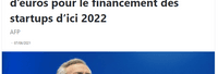 30M€ pour le financement des startups d’ici 2022